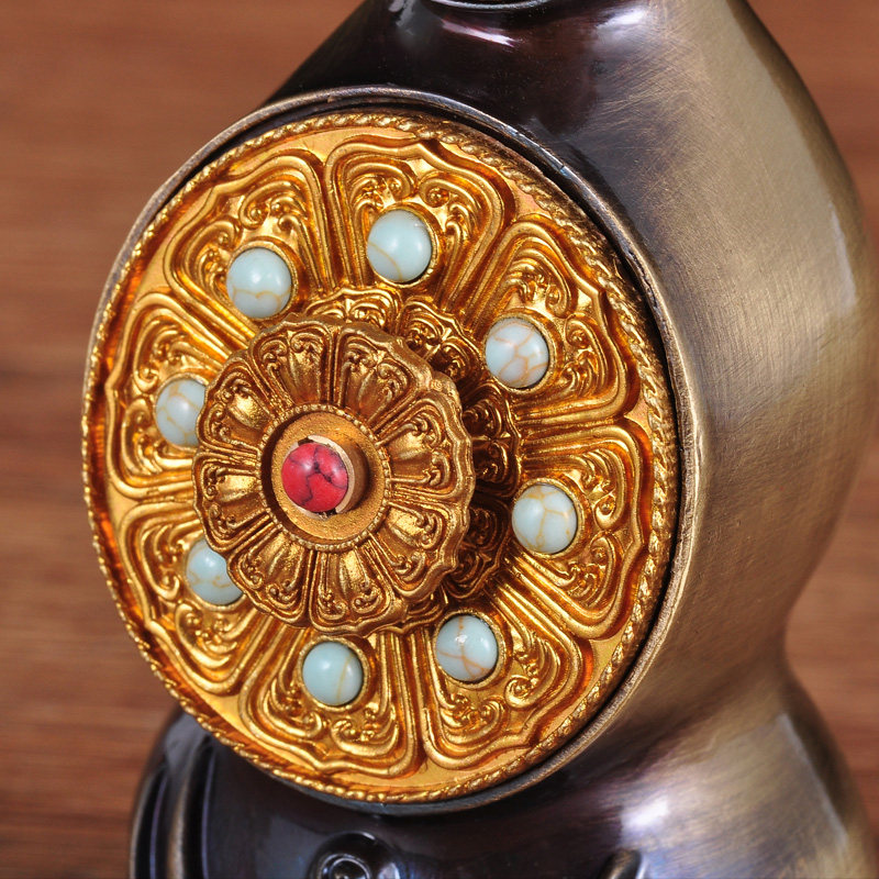 花食纯铜朵玛摆件藏传佛教密宗法器八供佛堂寺庙摆件