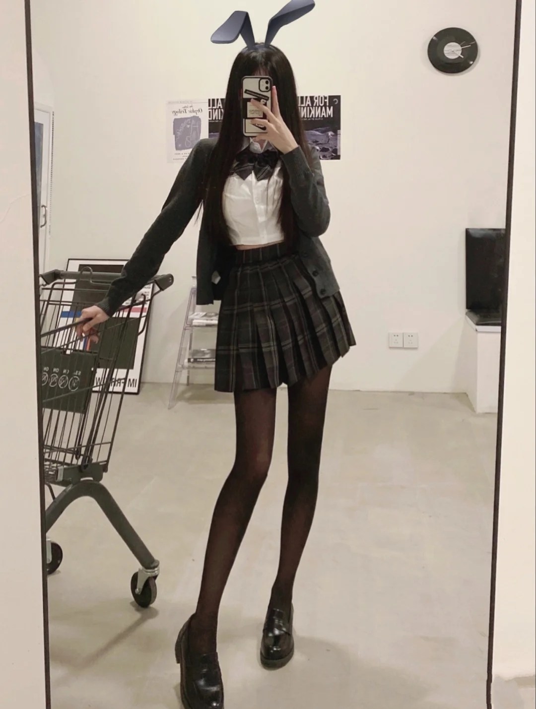 ay加绒光腿神器假透秋冬裸感一体jk学姐丝袜中筒袜