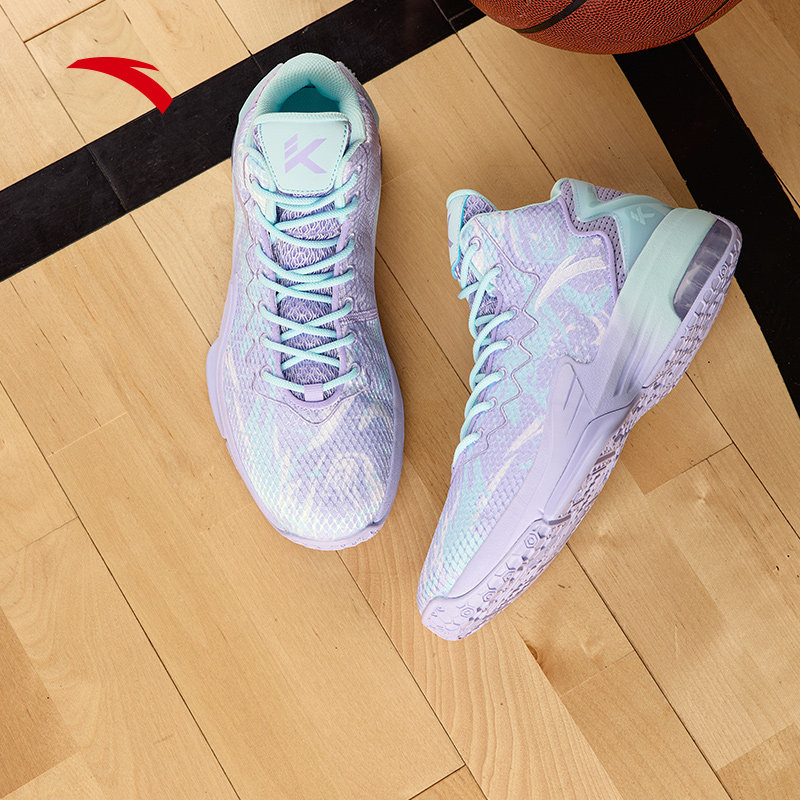 安踏篮球鞋男鞋星轨汤普森kt水花系列官网正品夏季透气高帮男球鞋