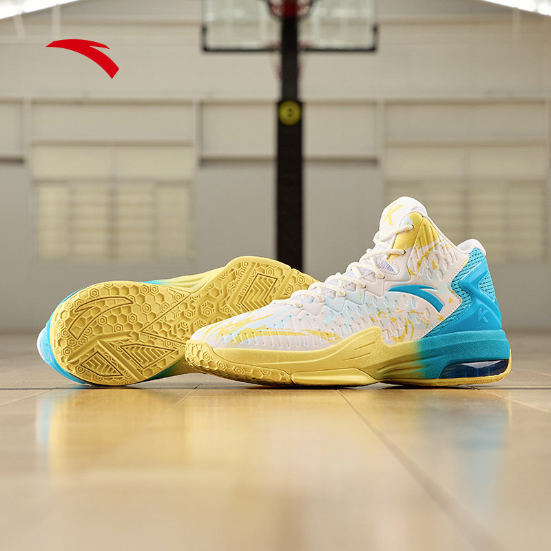 安踏篮球鞋男鞋星轨汤普森kt水花系列官网正品夏季透气高帮男球鞋