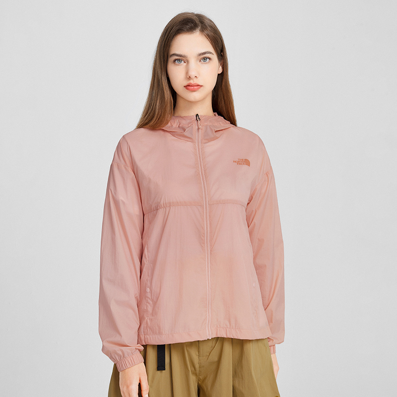 TheNorthFace/北面皮肤衣女2021春夏新款户外防泼水防风夹克|4U96