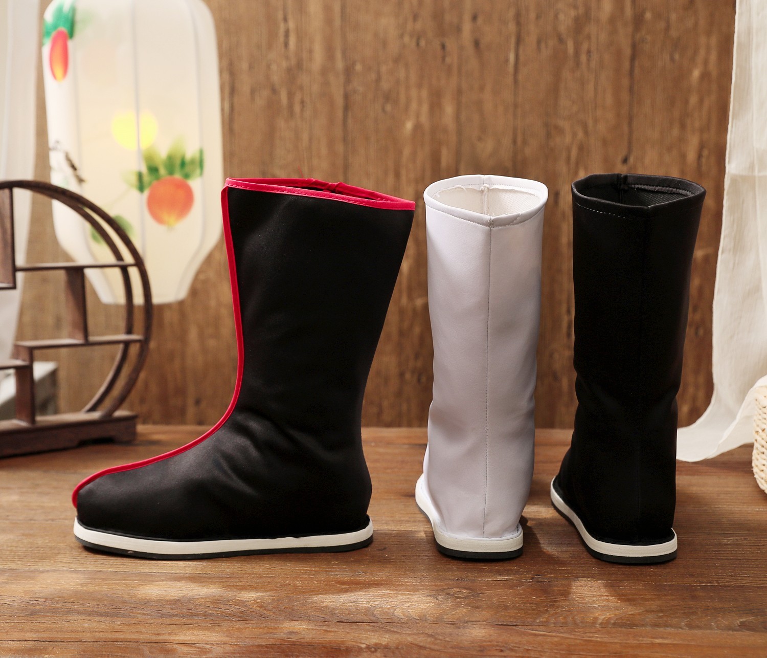 古装靴子长筒古代官员官靴cos汉服鞋男长靴古典舞鞋