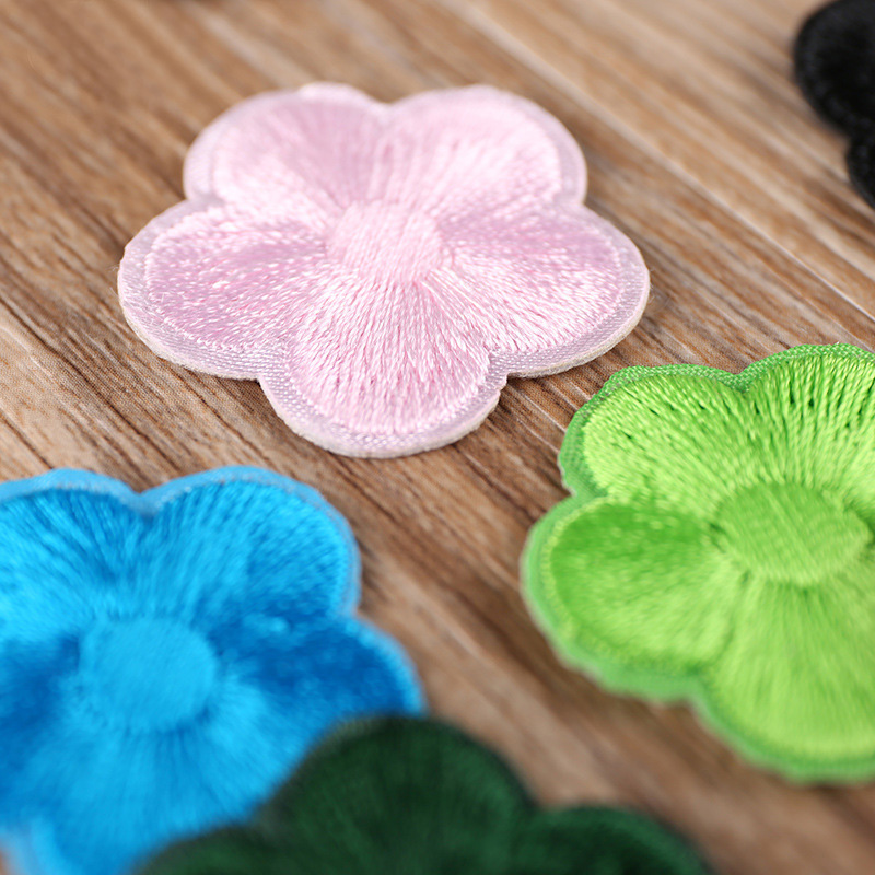 补丁时尚百搭小号梅花衣服缝补补贴牛仔裤破洞布贴