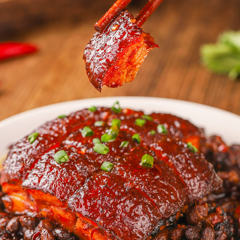 领美正宗风味豆豉五花花红烧肉东坡懒人宿舍猪肉类