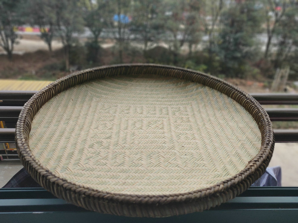 晾晒干货工具手工簸箕竹编农家家用晒扁芝麻竹编