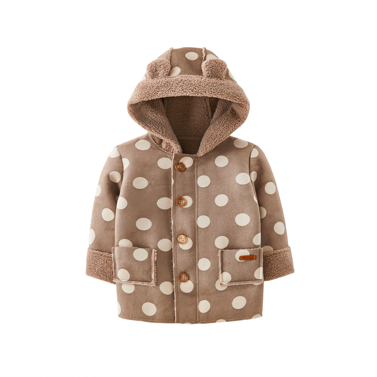 皮偌乔男女宝宝外套婴儿衣服秋冬装洋气外套超萌可爱加绒保暖上衣