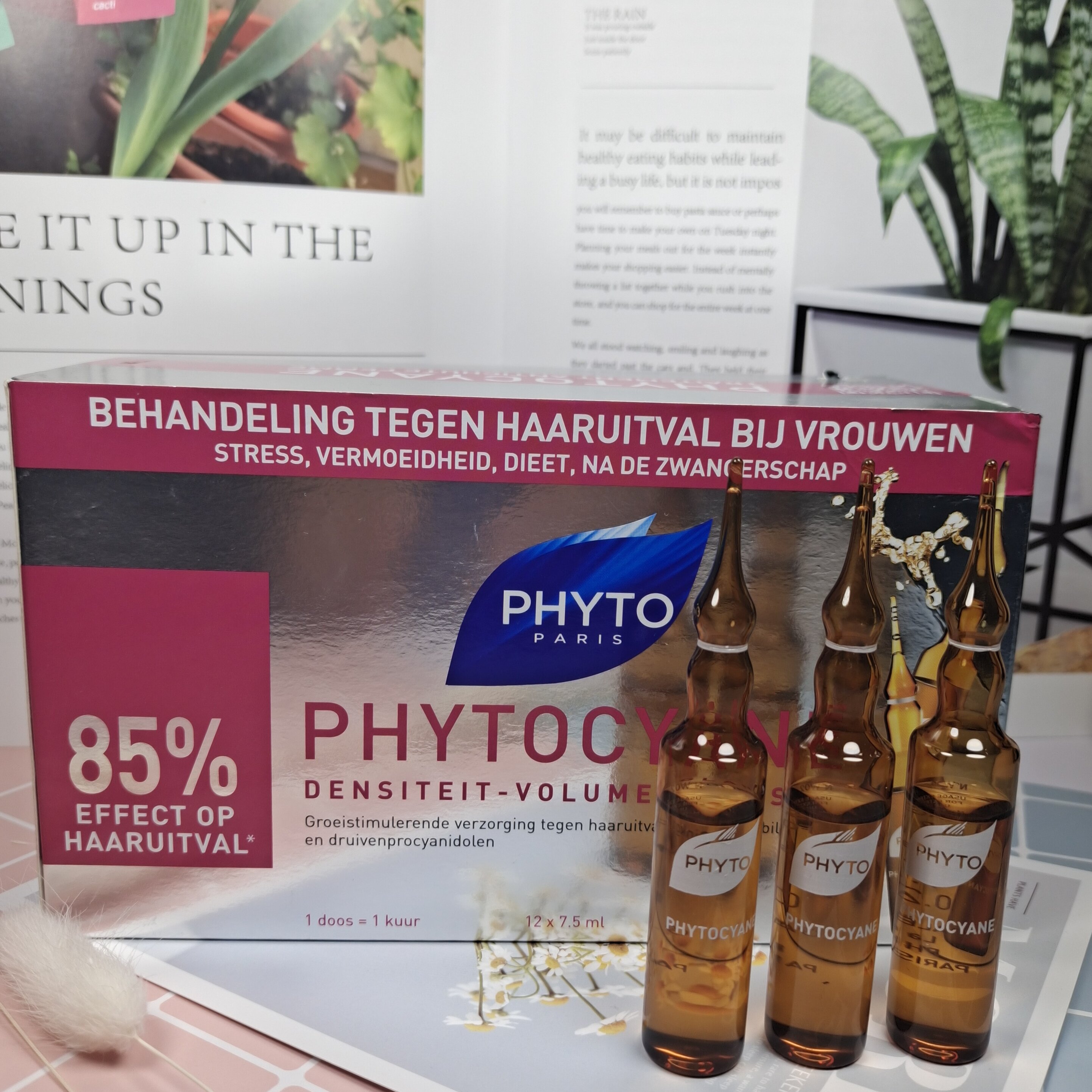 法国phyto发朵丝漾女士防脱育发浓密生长精华液洗发水