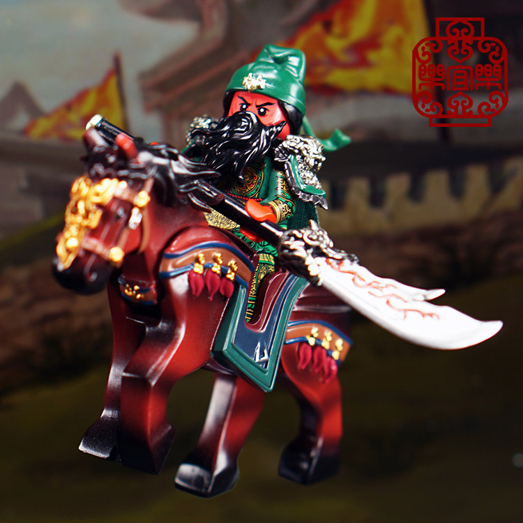 乐宜乐 第三方人仔 国风 武将 三国 关羽 赤兔 潮玩-mc母婴网