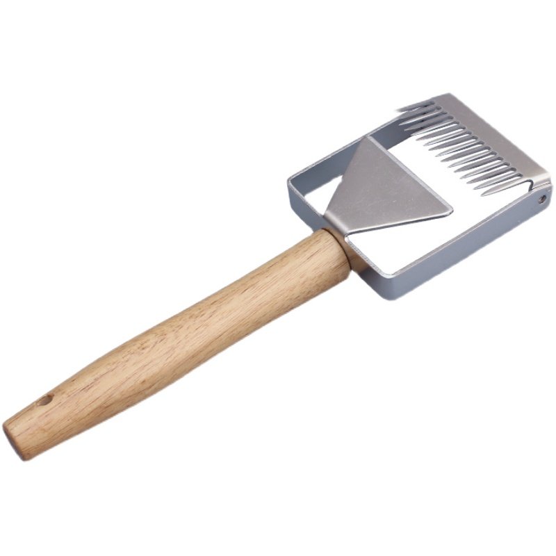 养蜂工具割蜜刀蜂用割蜜叉不锈钢割蜜工具割蜡盖封盖刮蜜刀取蜜叉