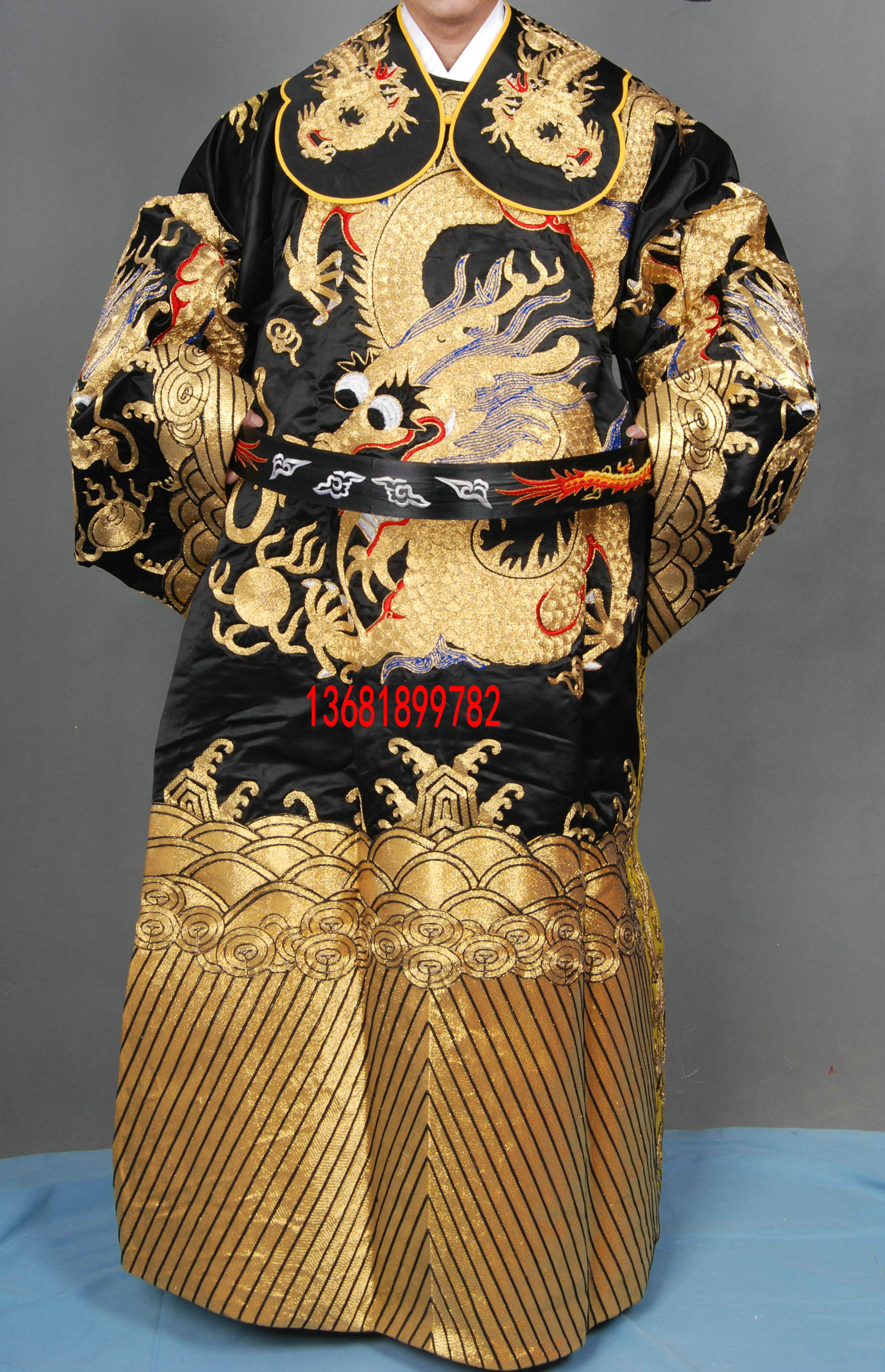 正龙戏装戏曲陈州舞台戏服铡美案包公蟒袍包相爷其他民族服装