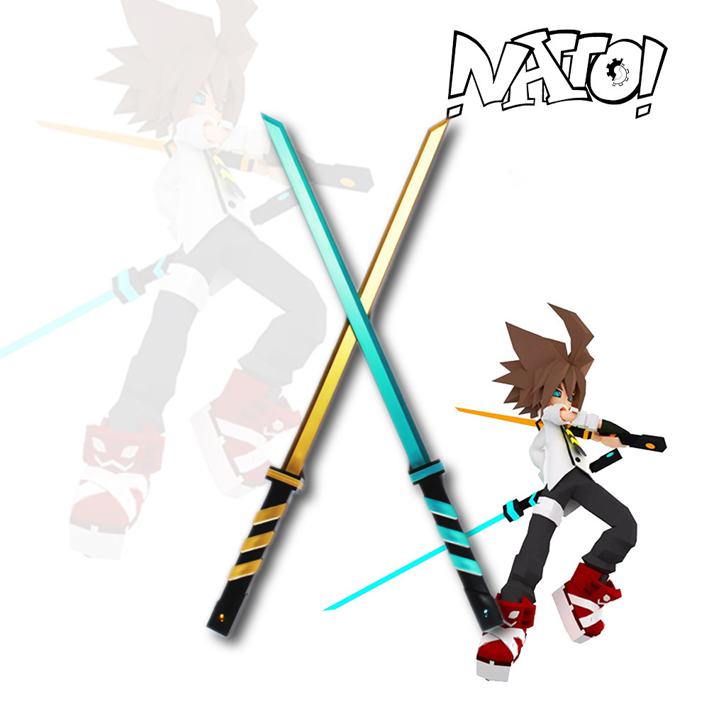 natto凹凸世界安迷cos道具双刀武器冷热热流cosplay配件