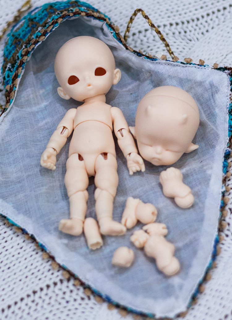 bjd娃娃sdpuka小山羊12分迷你小宠树脂关节bjd