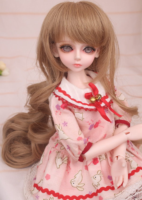 娃娃bjdsd黄色气质卷发女娃百搭fbe137c18bjd娃娃