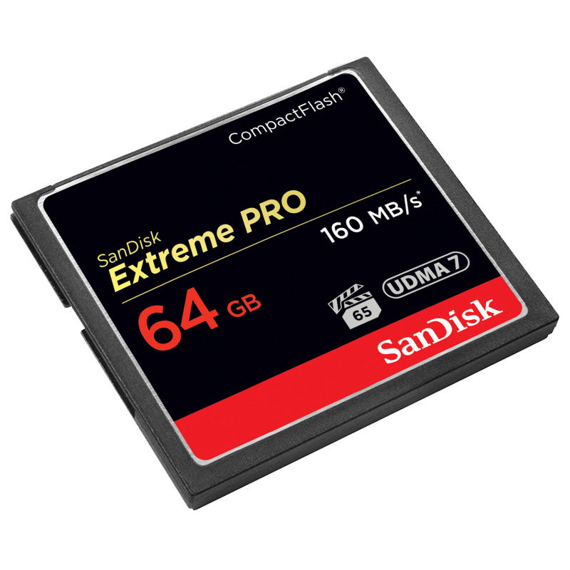 闪迪cf卡64g内存卡高速5d4佳能7d尼康d810单反相机存储卡160ms1067x