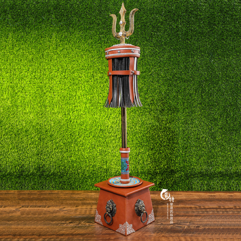 苏力德苏鲁锭摆件内蒙古特色工艺品皮革手工蒙古包摆设其他特色工艺品