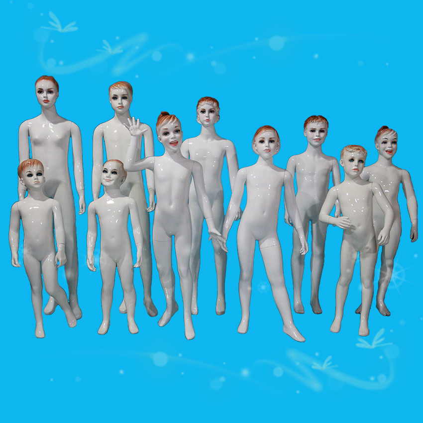 全身儿童五官亮白小孩婴童童装试衣假人人体服装模特