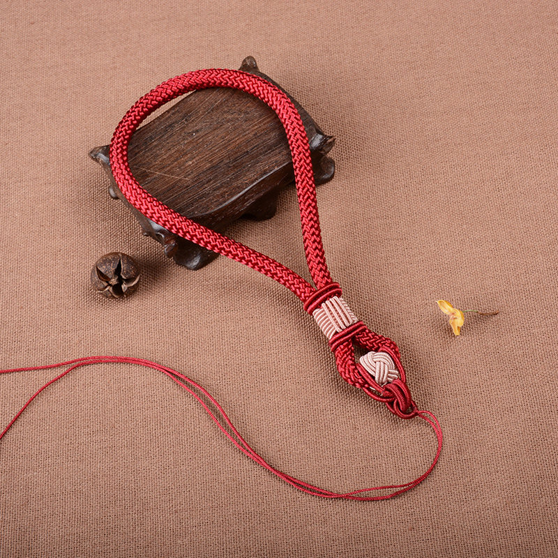 原创手把件挂绳手工编织文玩挂件绳子翡翠玉器把件手绳车钥匙挂绳