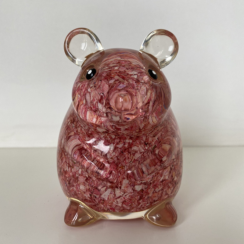 十二生肖百元树脂摆件钱鼠红色礼品北京京印钞厂装饰摆件