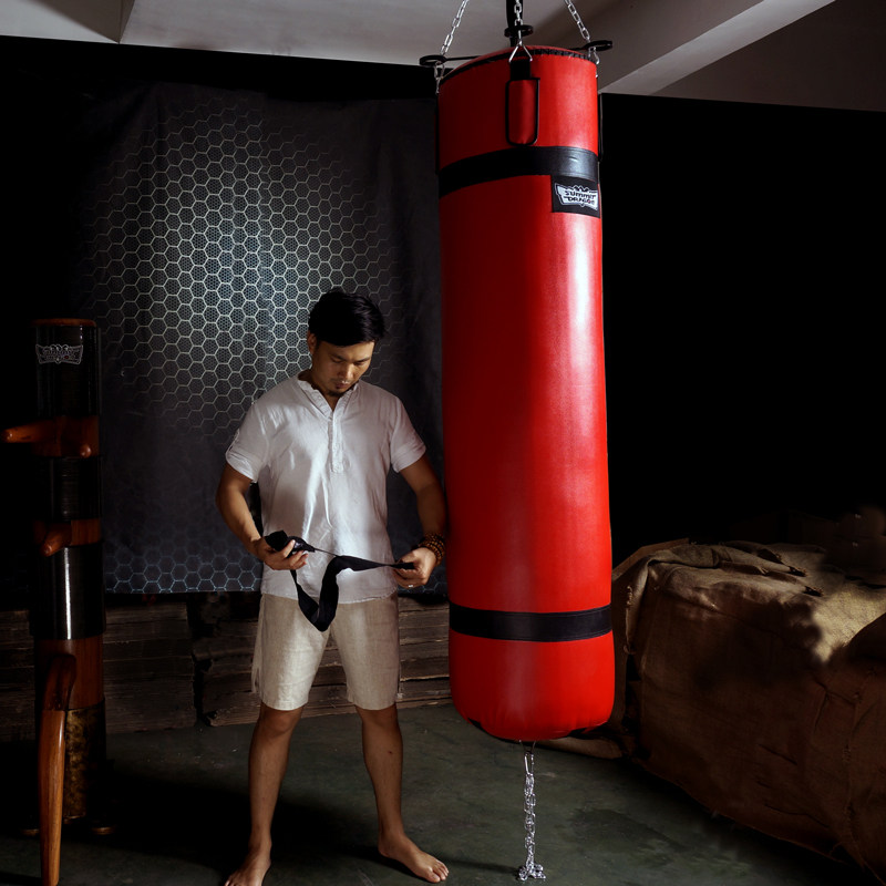 吊挂专业拳击散打沙袋沙包大号内填碎布配重拳击沙袋