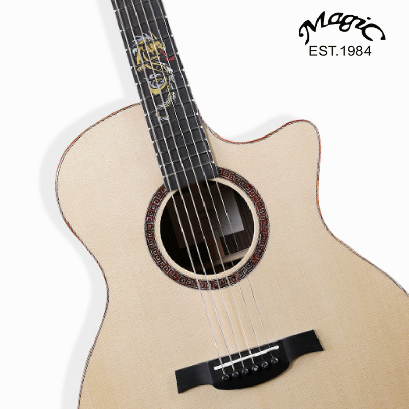 大树音乐magic麦杰克手工全单民谣木吉吉他龙琴吉他民谣吉他