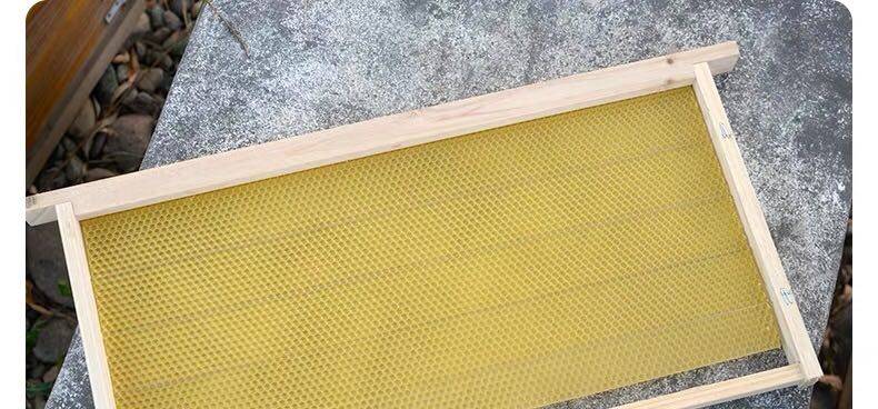 4225巢础带框中蜂巢框成品全杉木蜂具巢脾蜂蜡蜂箱全套养蜂工具