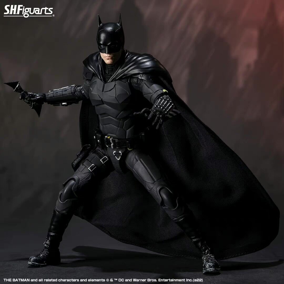 预定万代shf蝙蝠侠2022batman罗伯特帕丁可动手办手办