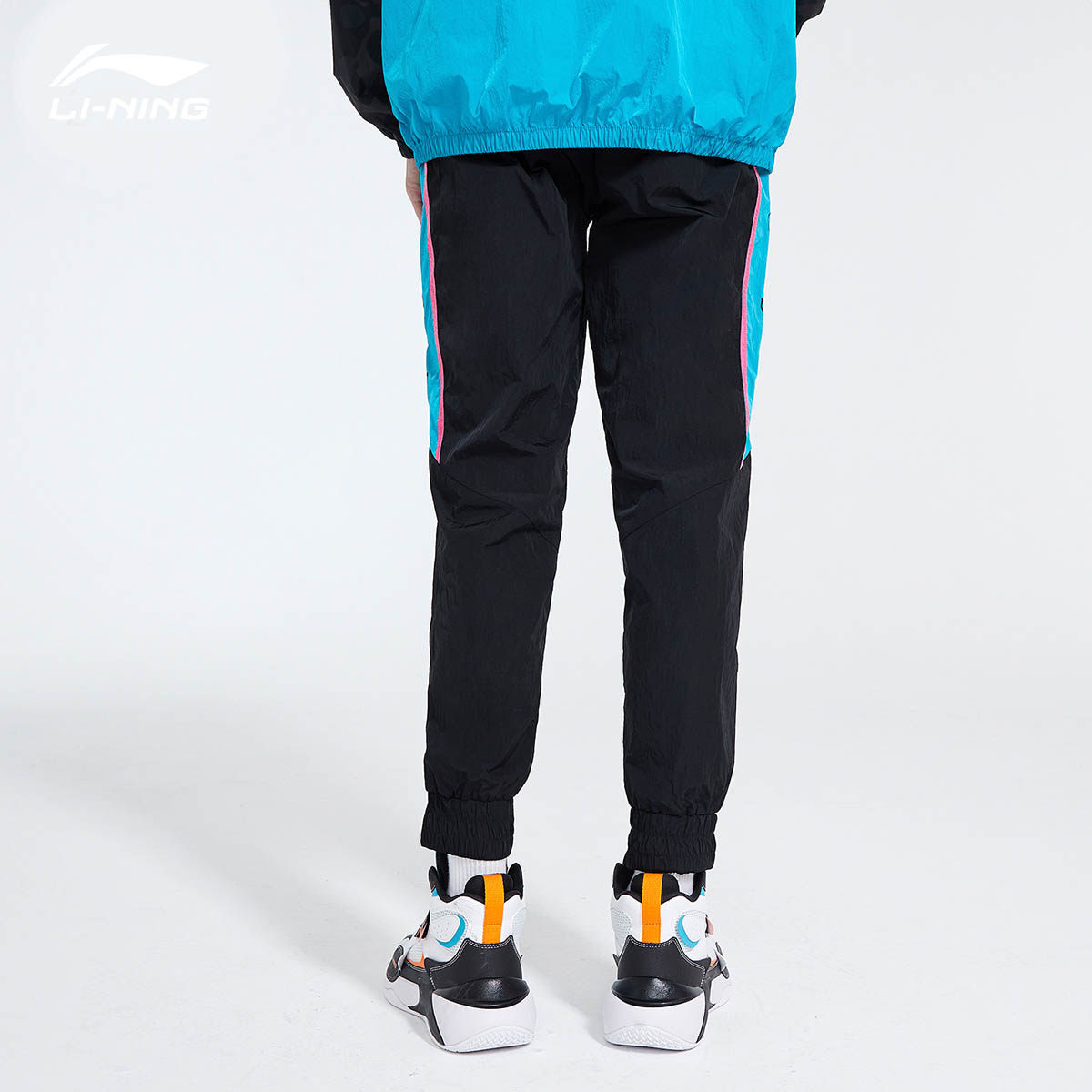 李宁男裤2022新款韦德系列收口梭织百搭运动运动长裤