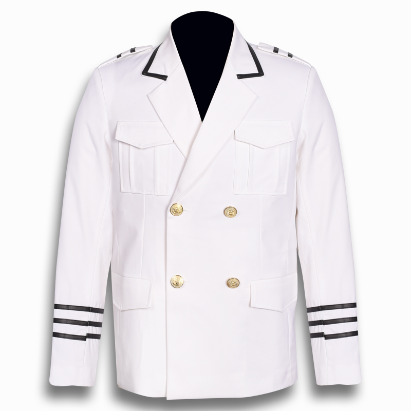 彭贝春秋秋季白色双排海军军阀演出男团跳舞西服