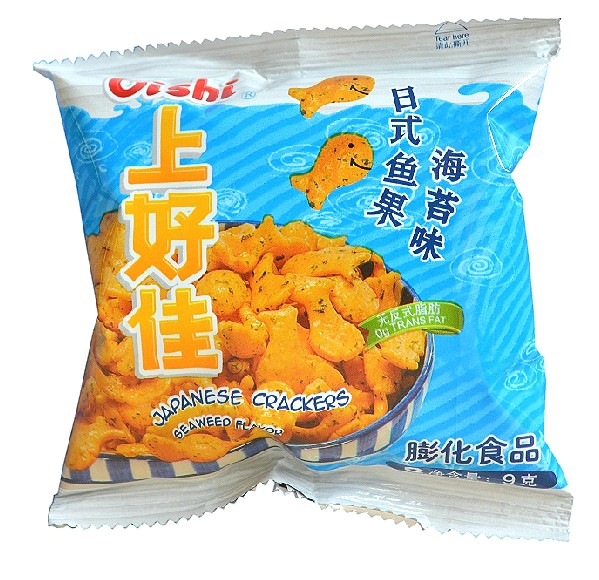 上好佳6克鲜虾片.洋葱圈.日式鱼果.番茄薯条.玉米花.巧克力