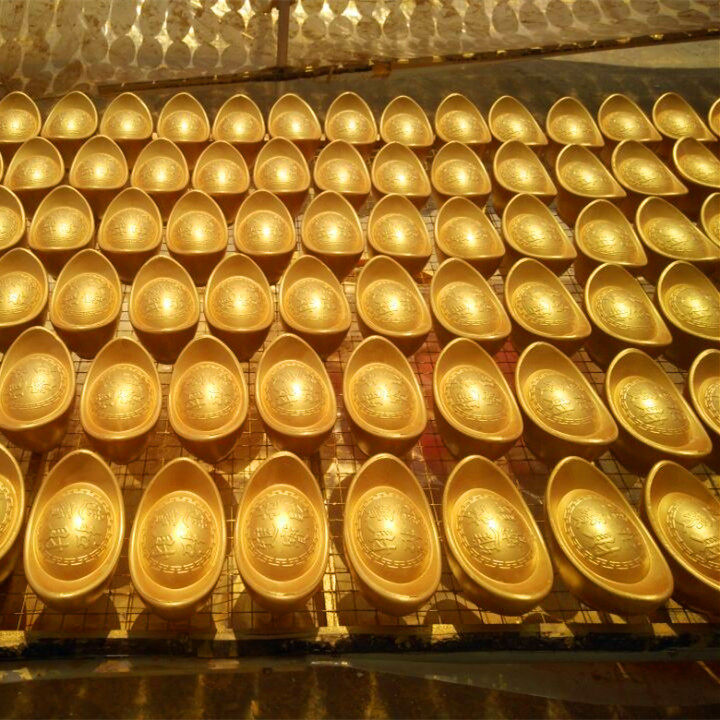 砸金元宝批发抽奖道具砸金老鼠批发,砸金蛋活动银蛋石膏金猪批发