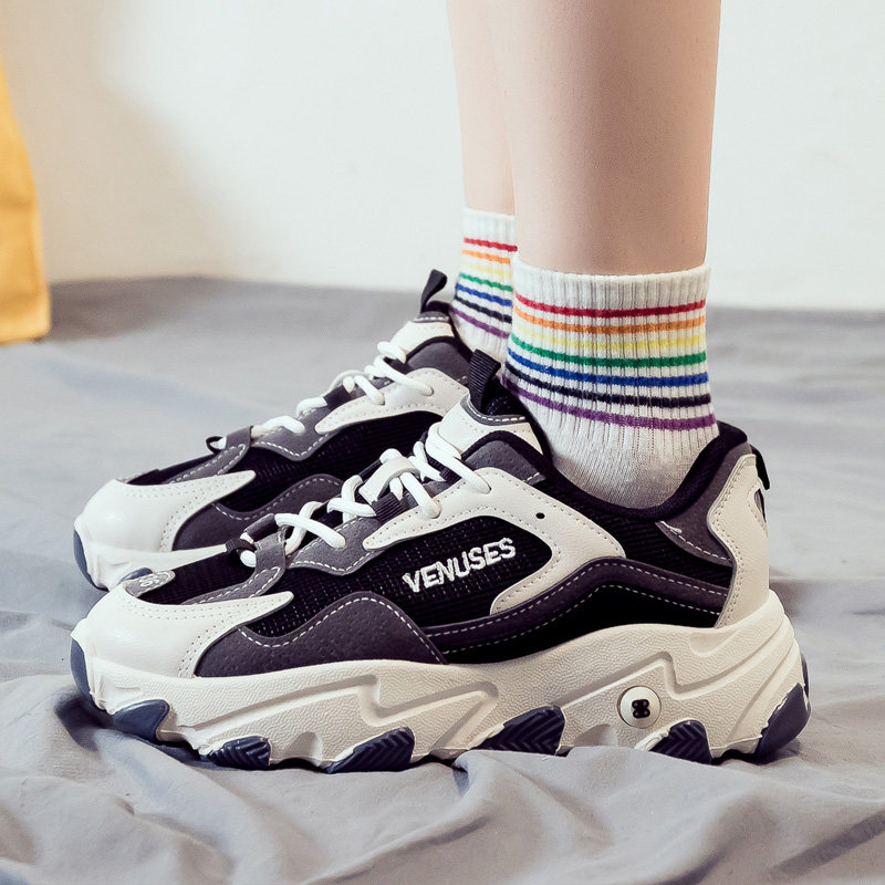 2020春季ins超火新款网红老爹运动休闲百搭学生夏季透气小白女鞋