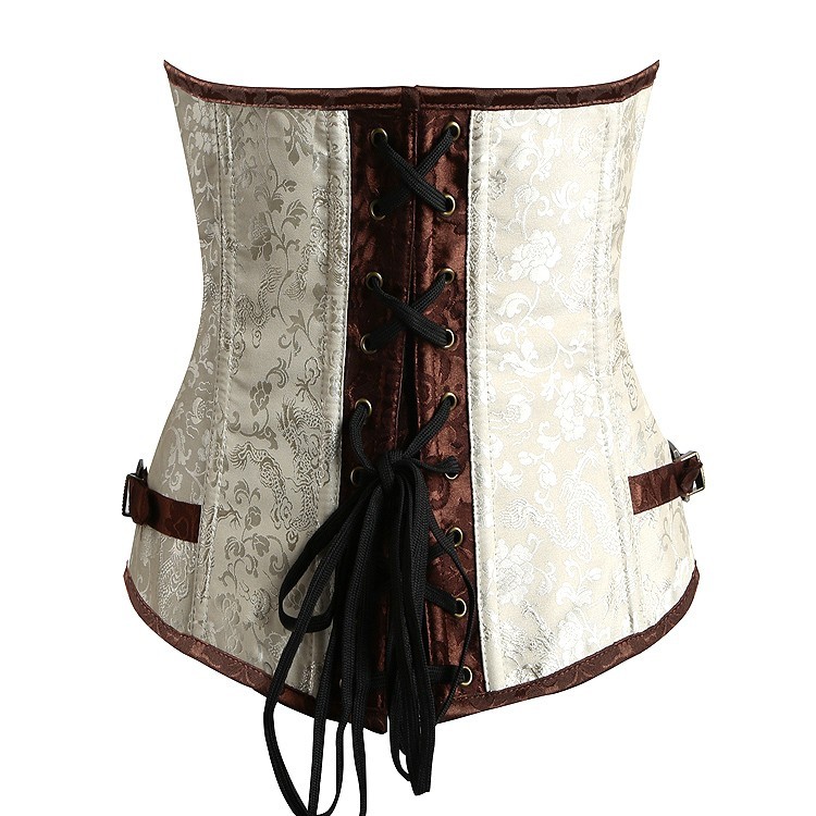 蒸汽朋克束身欧式钢骨束腰马甲外穿紧身腰夹塑身腰封