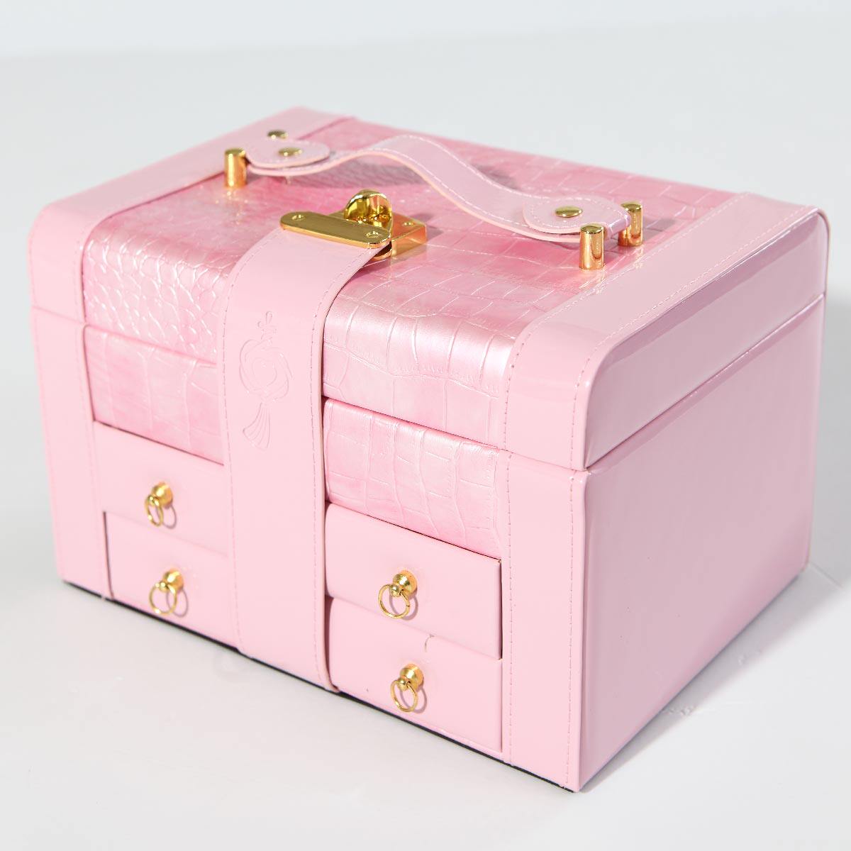 水星家纺首饰盒收纳盒化妆盒首饰饰品盒苏菲