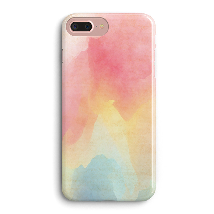 创意清新文艺水彩苹果xsmaxxr手机壳iphone7plus保护套8全包6s