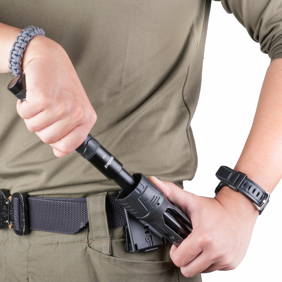 纳丽德nex快拔棍套甩棍纳拓aspeka标准机械三节甩棍