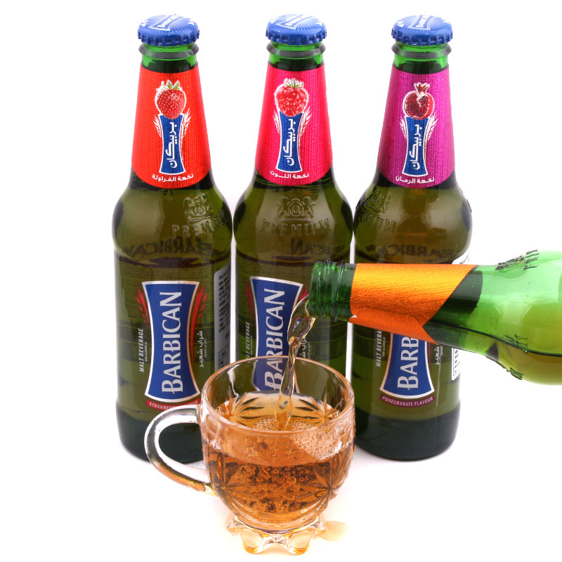 饮料barbican阿拉伯原装进口碳酸迪拜330ml果味碳酸饮料