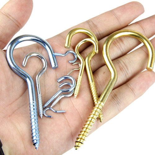 包邮灯勾万能问号勾钩子子钩灯自攻挂钩铁钩螺丝开口挂钩