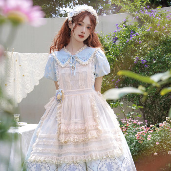 Forget Me Not-Little Things Page Original Spring and Summer Elegant Floral Lolita Dress