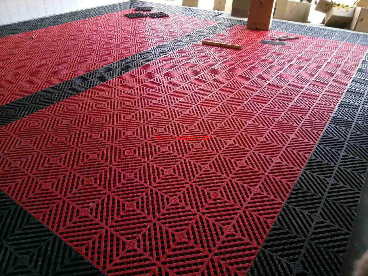 惟迈思格栅4s店洗车房塑料拼接格栅塑胶格栅防滑垫排水地板地网