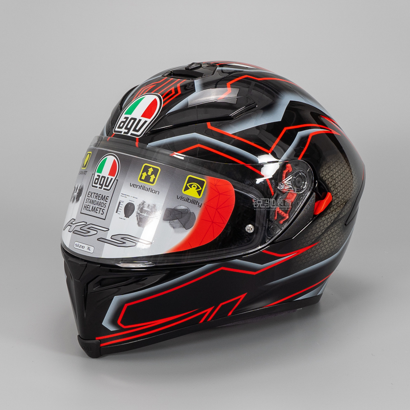 意大利正品agvk5头盔摩托车机车赛车全盔镜片防雾摩托车头盔