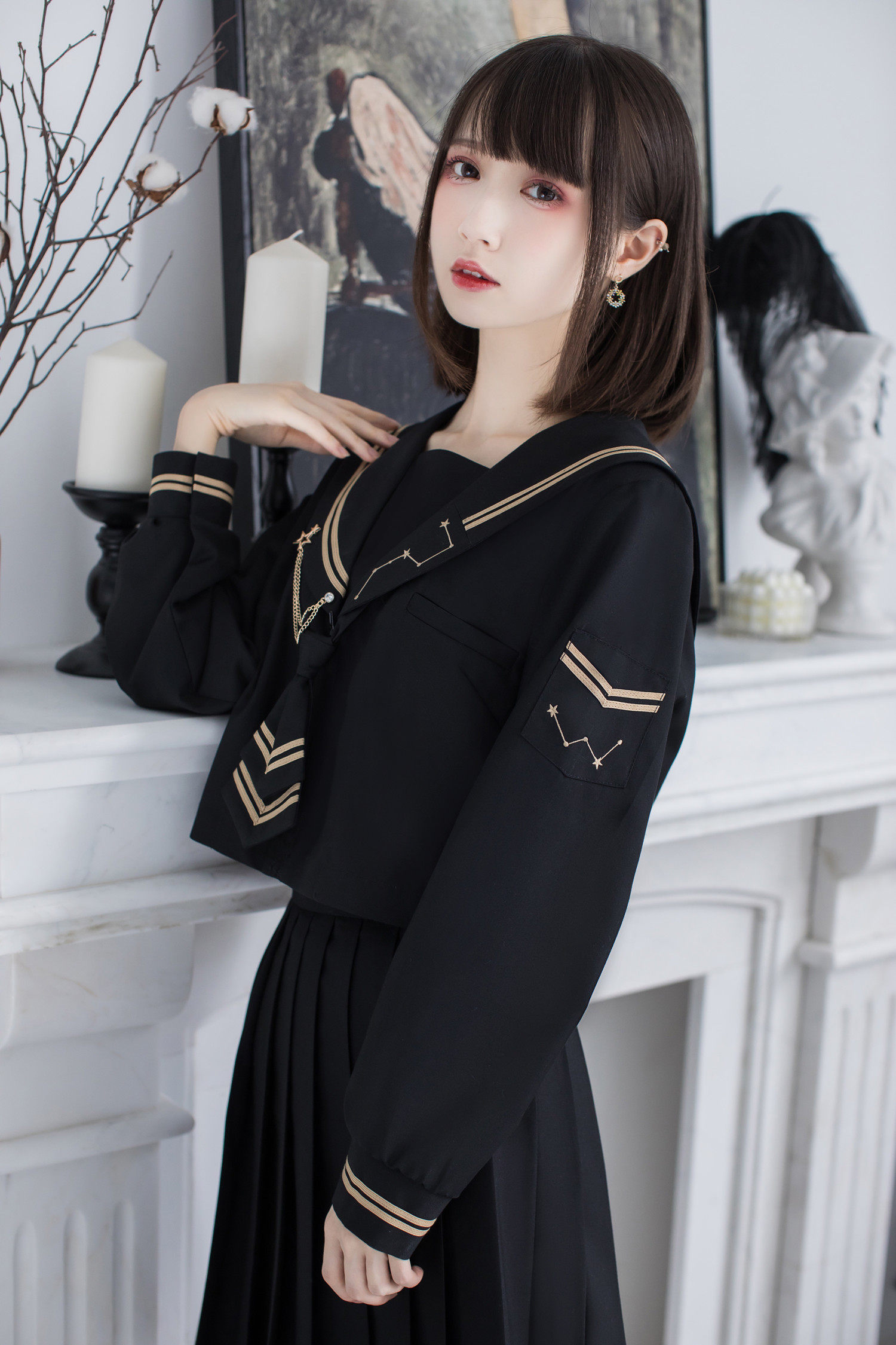 olddriver现货夜巡加绒正统jk制服水手夏服学生校服