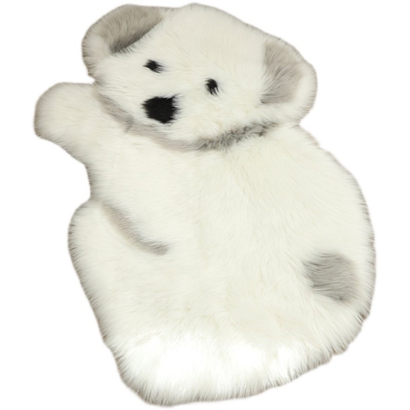 地毯卡通长毛动物造型儿童床边地垫羊毛可爱地毯