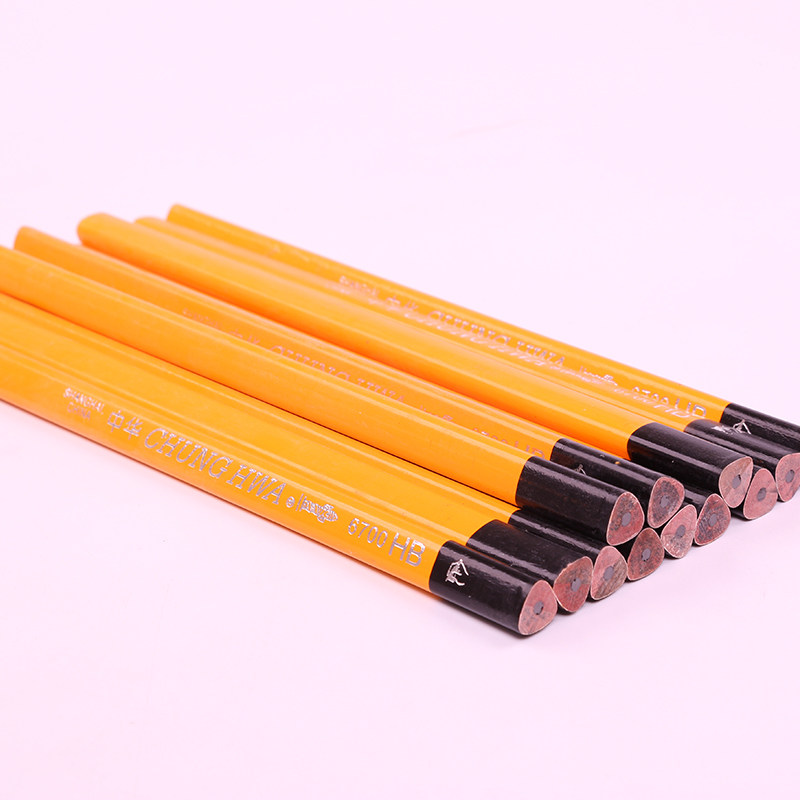 中华6700粗三角铅笔儿童用矫正握姿hb小学生粗杆大三角铅笔包邮