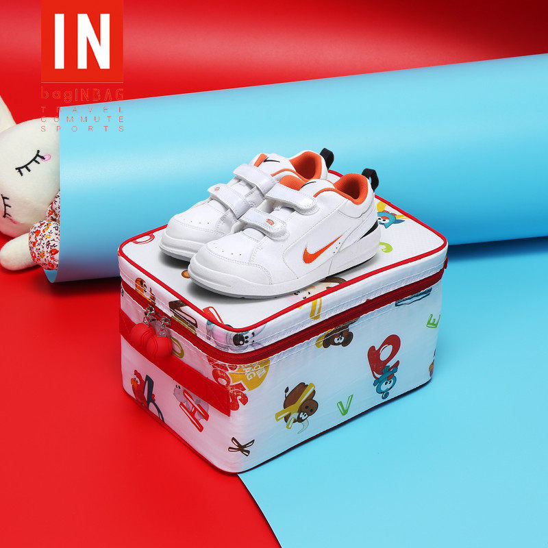 收纳儿童鞋盒小号拉丁舞皮鞋袋子便携鞋箱旅行鞋罩