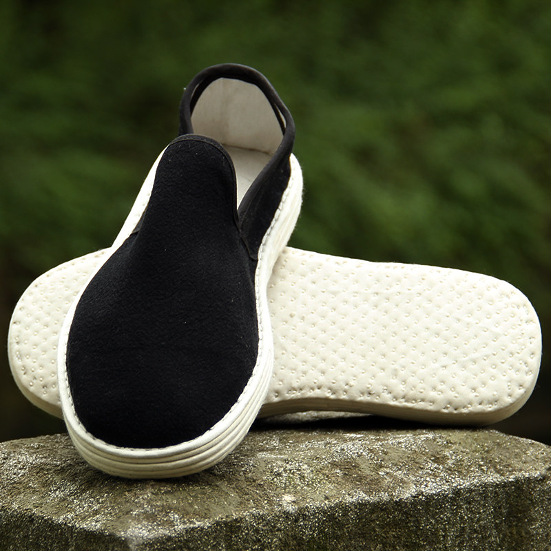 手工千层底老布鞋男女女鞋中国国风方口鞋中式布鞋