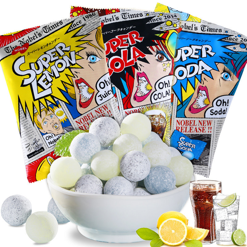 日本进口nobel诺贝尔珍珠奶茶味软糖黑糖2袋711网红qq糖果零食品