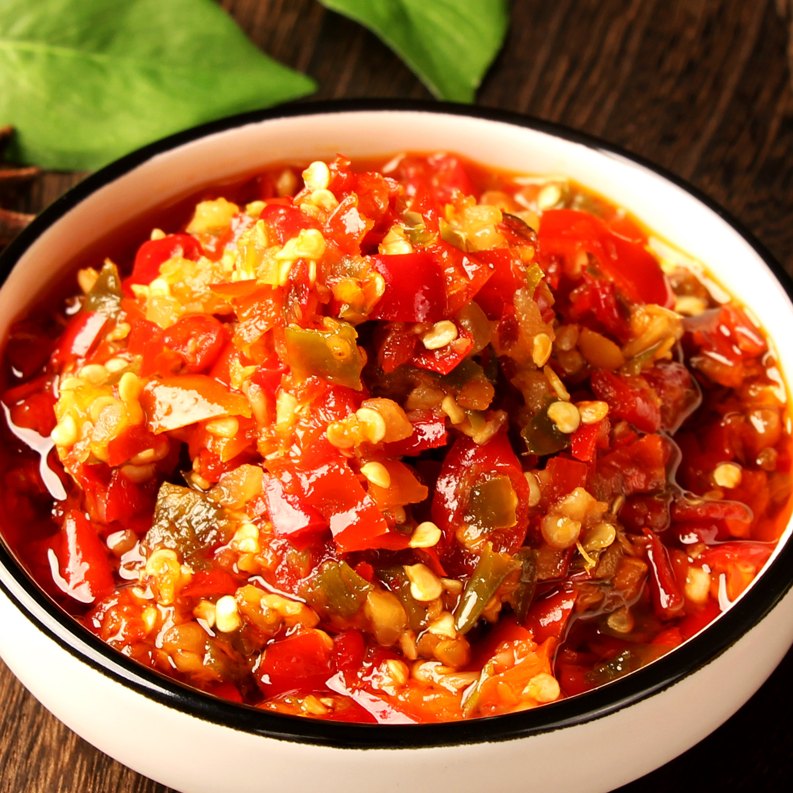 集牌1号彩椒辣椒酱2号3号4号双色椒酱湖南辣椒酱