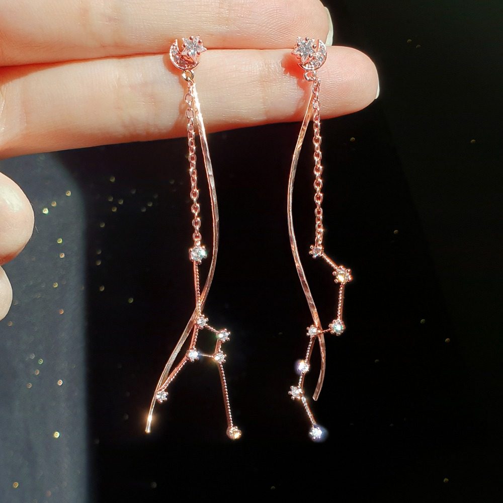 韩国wingbling正品代购新品时尚个性链条星座耳环耳环