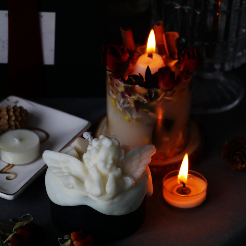 timepharmacy玫瑰永生花手工干花香薰蜡烛礼盒创意生日香薰蜡烛