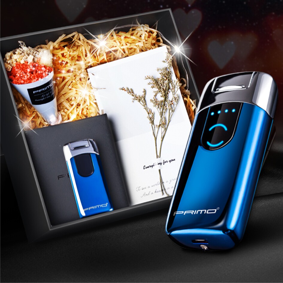 防风充电打火机超长待机创意个性高档金可定制刻字充气打火机